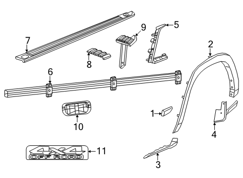 2025 Ram 1500 Exterior Trim - Pick Up Box Diagram 2 - Thumbnail