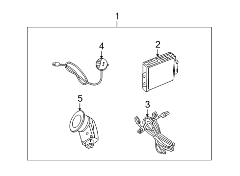 2011 Dodge Journey Accessory Kit Diagram for 82212465