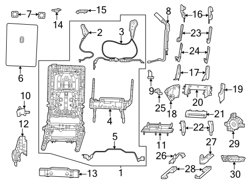 2025 Jeep Grand Wagoneer L Shield - Inboard Diagram for 6TL81SD4AC