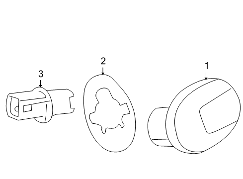 2006 Chrysler PT Cruiser Socket, Front Diagram for 5288931AA