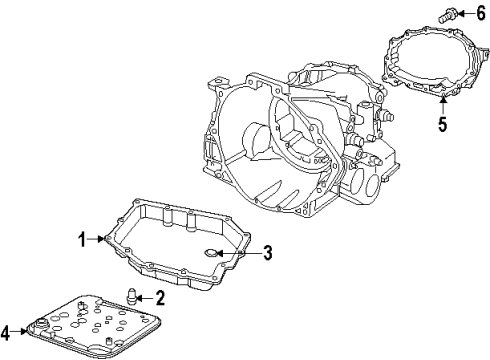 1997 Chrysler LHS End Cover Screw Diagram for 6503385