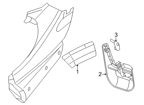 2024 Ram ProMaster EV Fender & Components Diagram