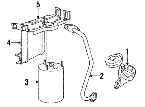 1997 Dodge Intrepid EGR Valve Diagram for 4287792