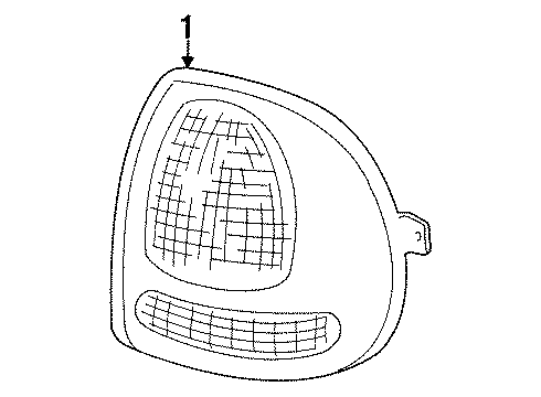 1999 Dodge Caravan Combination Lamps Diagram