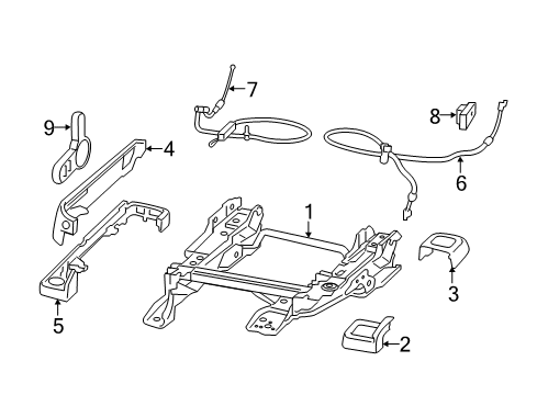 2015 Jeep Wrangler Release Handle, Passenger Side Diagram for 1SR95DX9AA