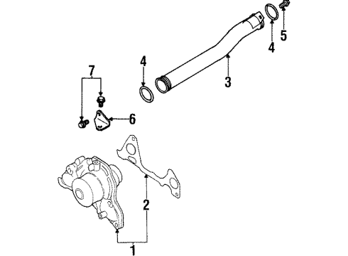 1998 Chrysler Sebring Water Pump Diagram 3 - Thumbnail