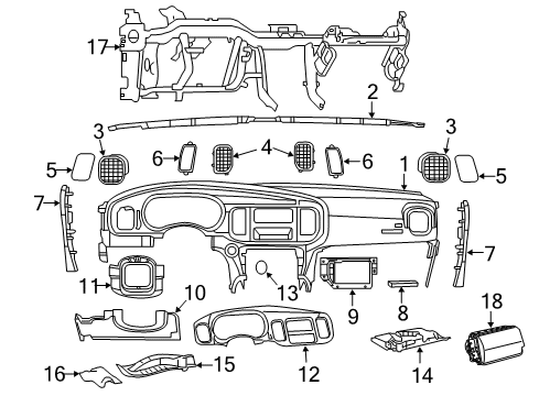 2012 Dodge Charger Column Filler Diagram for 1VM63DX9AB