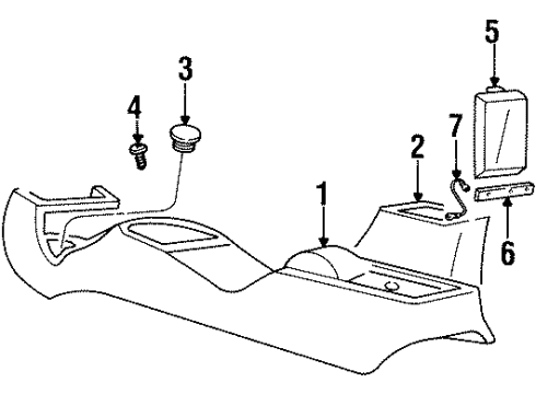 1996 Dodge Neon Console Plug Diagram for 4665305