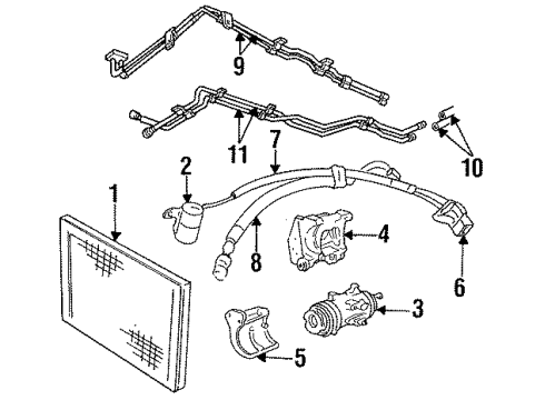 1995 Dodge Caravan Discharge Hose Diagram for 4677135AB