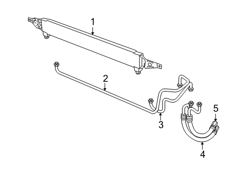 2008 Jeep Patriot Transmission Cooler Diagram for 68025160AA
