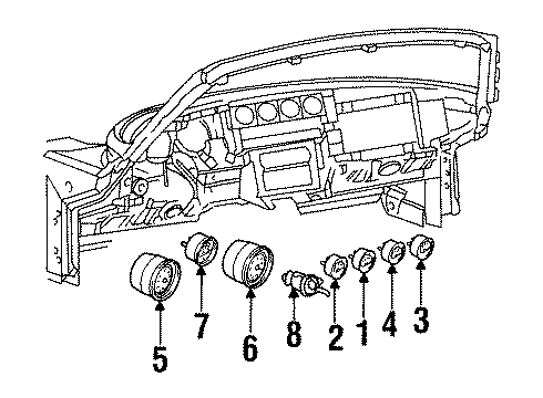 2002 Dodge Viper Tachometer Diagram for 4763851AC