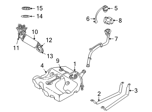 2002 Chrysler Sebring Injector Diagram for RL891345AA