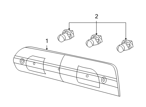2010 Dodge Ram 1500 High Mount Lamps Diagram