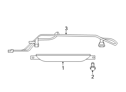 2021 Jeep Grand Cherokee High Mount Lamps Diagram