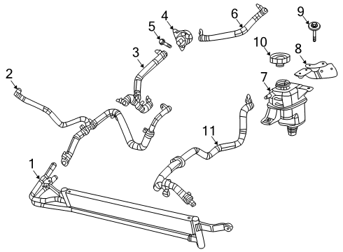 2021 Ram 1500 Inlet Hose, Lower Diagram for 68335578AC