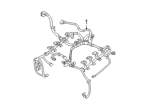 2013 Dodge Challenger Engine Harness Diagram for 68159439AC