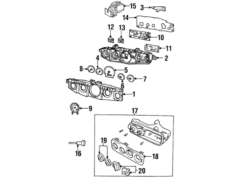 2001 Chrysler Prowler Heater Control Diagram for 4815496AC