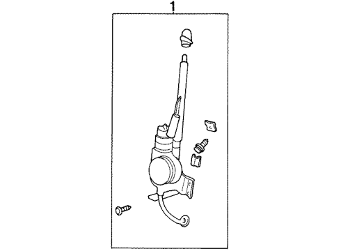 1999 Chrysler Cirrus Antenna & Radio Diagram