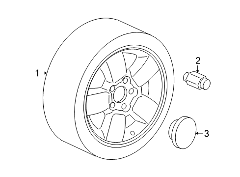 2006 Jeep Grand Cherokee Wheel, Alloy Diagram for 5HT52SZ0AB