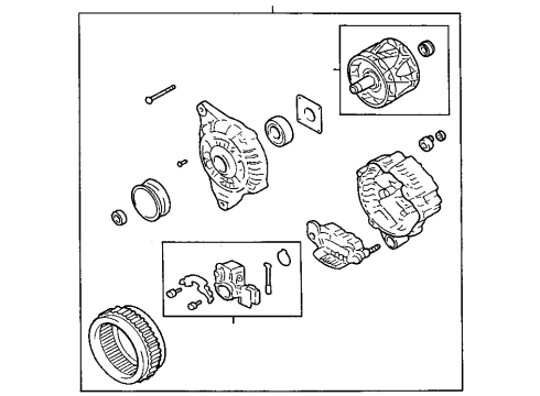 2004 Chrysler Sebring Alternator Diagram for MD373093