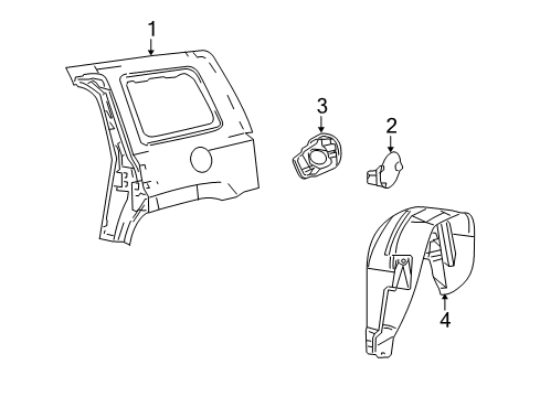 2009 Jeep Patriot Fuel Door Diagram for 5160097AF