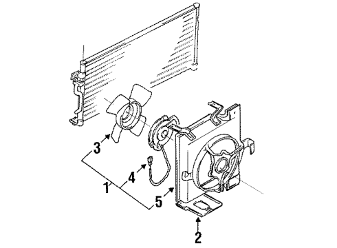 1994 Dodge Colt A/C Condenser Diagram