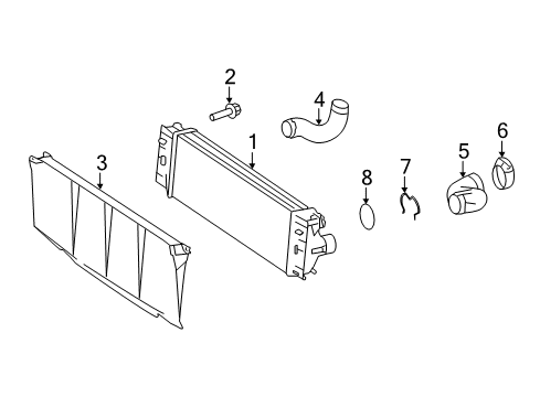 2007 Dodge Sprinter 3500 Intercooler Diagram for 68013636AA