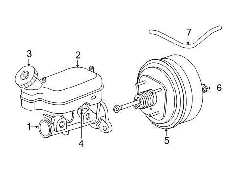 2008 Chrysler Pacifica Brake Hose Diagram for 4683269AC