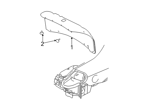 2003 Dodge Neon Lid Trim Diagram for TN46VXLAD