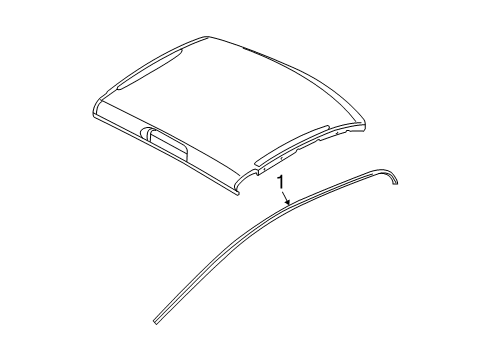 2010 Dodge Ram 1500 Exterior Trim - Cab Diagram