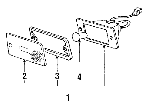 1985 Dodge Ram 50 Side Marker Lamps Diagram