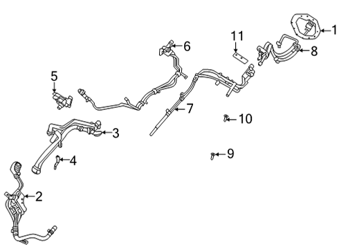 2023 Ram 1500 Front Hose Diagram for 68309855AG