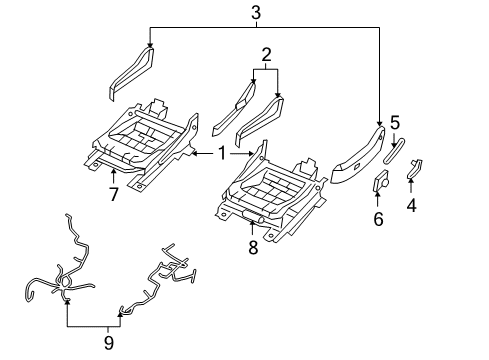 2008 Chrysler Sebring Motor Diagram for 68024740AA