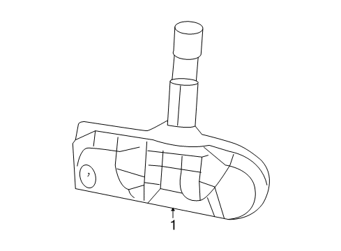 2009 Dodge Dakota TPMS Sensor Diagram for 56029319AC