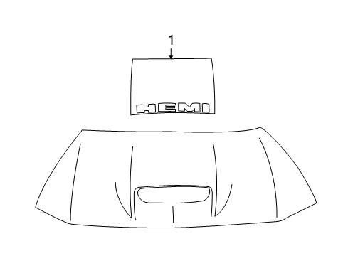 2006 Dodge Charger Decal Diagram for 68003211AA