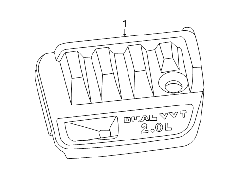 2012 Jeep Patriot Engine Appearance Cover Diagram