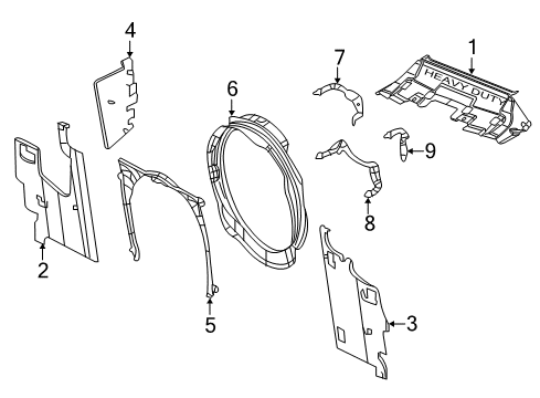 2017 Ram 2500 Side Seal Extension, Front Passenger Side Diagram for 52014744AA