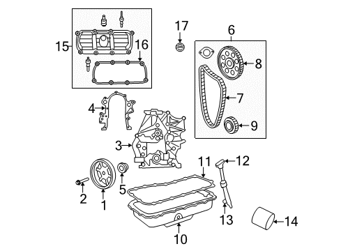 2010 Chrysler Town & Country Engine Parts Diagram 2 - Thumbnail