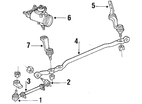 1995 Dodge Dakota Gear Assembly Diagram for R0400234