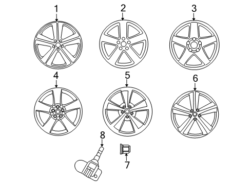 2009 Dodge Challenger Valve Stem Diagram for 68023890AA
