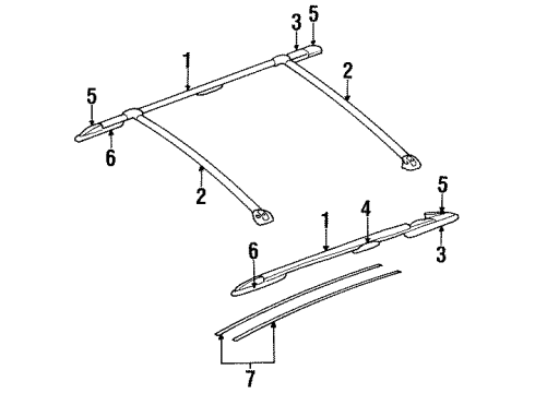 1997 Dodge Caravan Support Diagram for 4676645