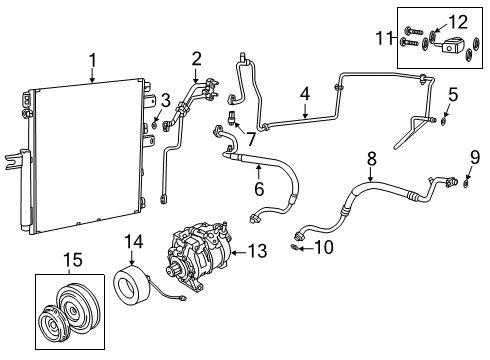 2019 Ram 2500 Cap A/C Charge Valve Diagram for 68406297AA