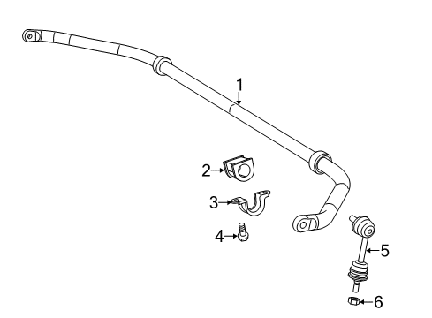 2016 Dodge Viper Stabilizer Bar & Components Diagram 3 - Thumbnail