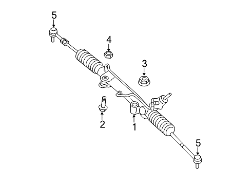 2012 Jeep Grand Cherokee Steering Gear Diagram for 68078529AE