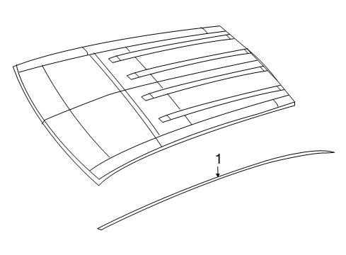 2014 Dodge Journey Roof Molding Diagram for 5116272AB