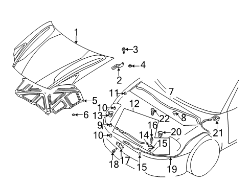 2004 Dodge Stratus Axle Nut, Front Diagram for MB109029