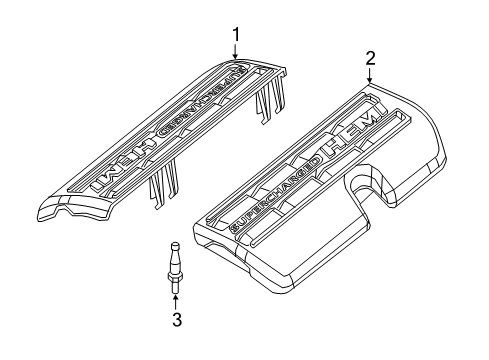 2016 Dodge Charger Engine Appearance Cover Diagram 3 - Thumbnail