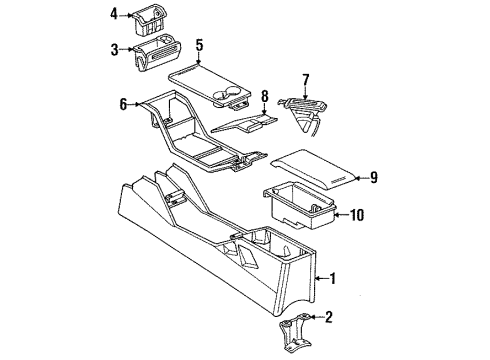 1990 Dodge Monaco Center Console Diagram