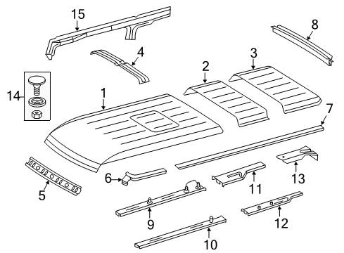 2004 Dodge Sprinter 2500 Rear Bracket, Lower Passenger Side Diagram for 5122092AA