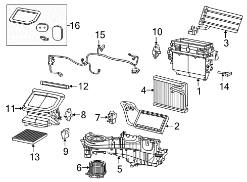 2018 Jeep Wrangler Cabin Air Filter Diagram for 68364653AA
